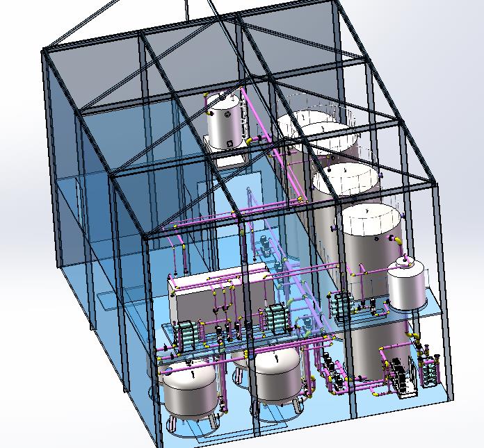 煙臺萬潤反滲透設備管道圖